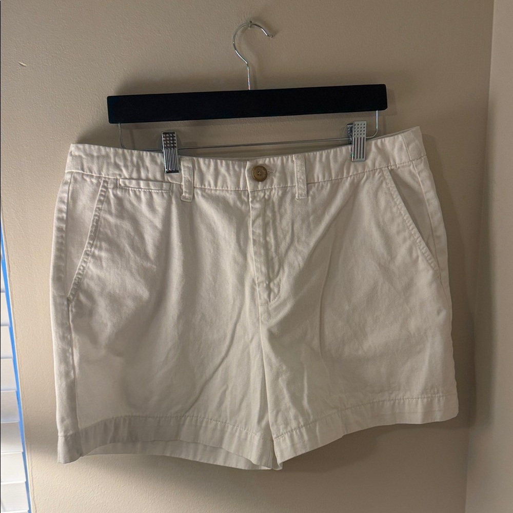 Classic Women's White Cotton Shorts